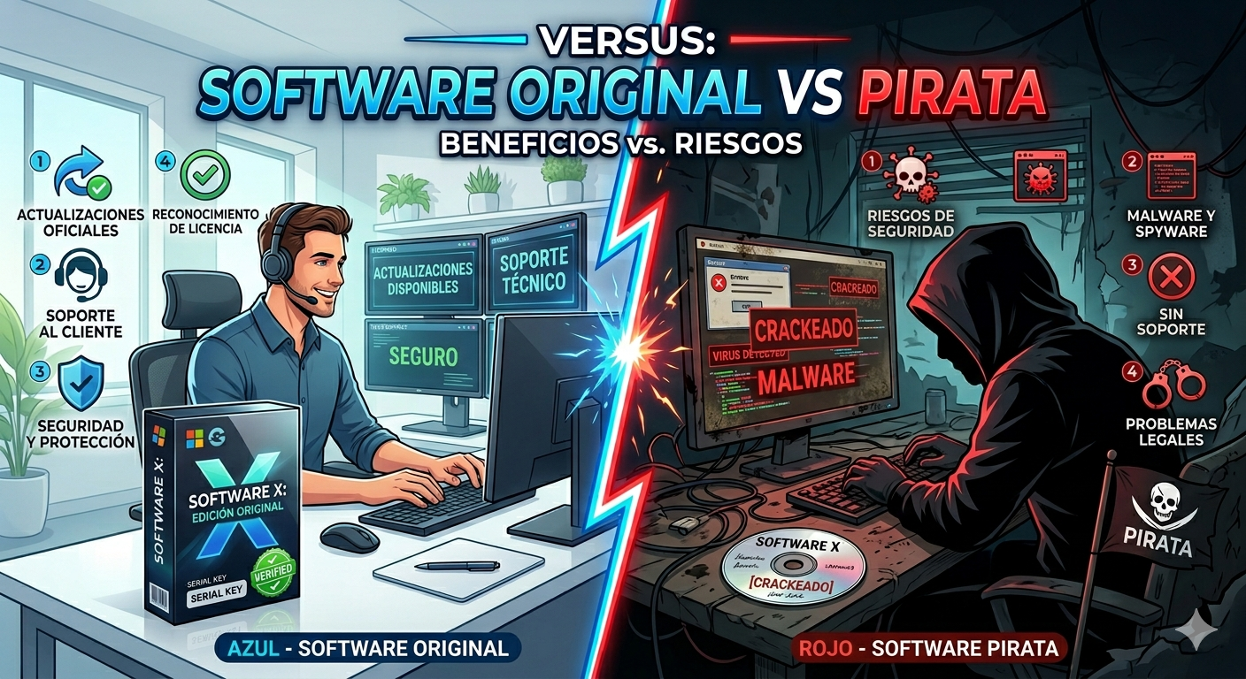 ¿Licencia original o pirata? Todo lo que debes saber para proteger tu equipo